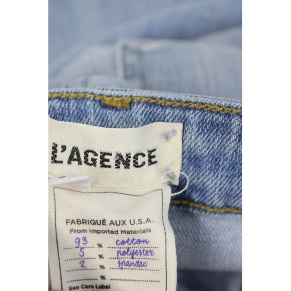 L'Agence Women Cropped Skinny Jeans Light Blue Size 25 - Picture 4 of 11